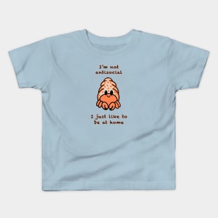 I’m Not Antisocial Hermit Crab Kids T-Shirt